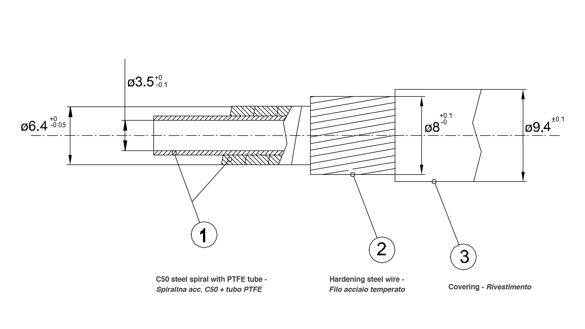 Multi layer conduit drawing